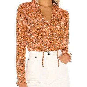 NWT Free People Lela Floral Blouse XS